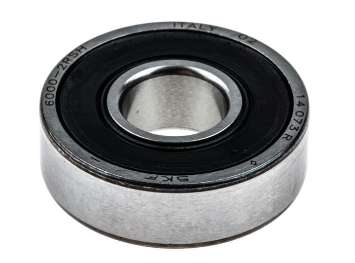 SKF 6000-2RSH Single Row Deep Groove Ball Bearing- Both Sides Sealed 10mm I.D, 26mm O.D