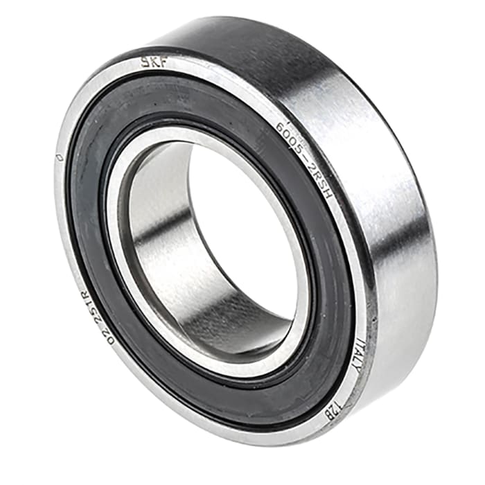SKF 6005-2RSH Single Row Deep Groove Ball Bearing- Both Sides Sealed 25mm I.D, 47mm O.D