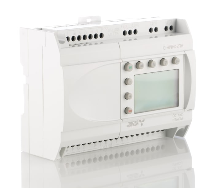 Mitsubishi Electric Alpha 2 Series Logic Module, 24 V dc Supply, Relay Output, 15-Input, Digital Input