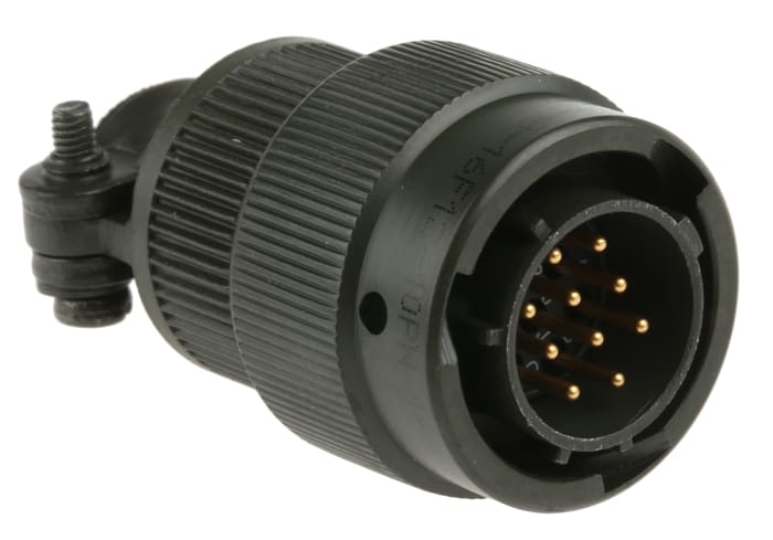 Connecteur cylindrique Mâle, 10 Contacts, Mâle, Amphenol Limited, A souder
