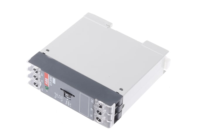 ABB 1SVR Series DIN Rail Mount Timer Relay, 24V ac, 1-Contact, 0.3 → 30s, 1-Function, SPDT