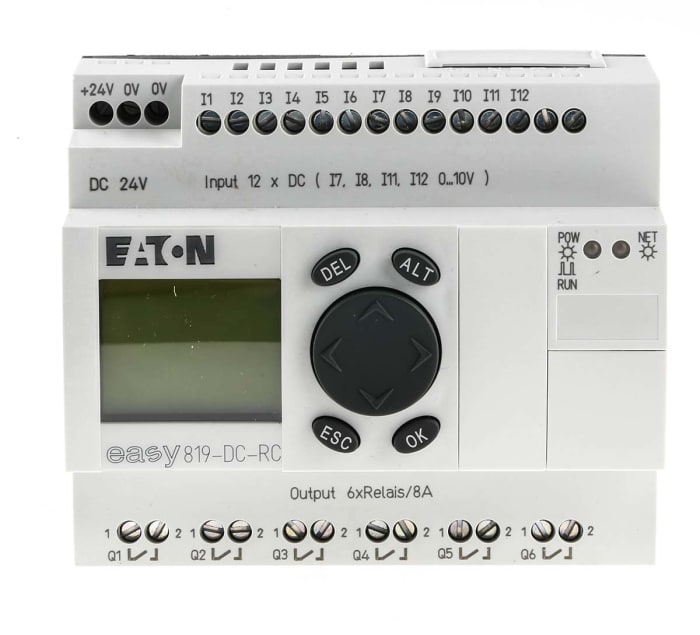 PLC – I/O modul 18 x V/V 20,4 → 28,8 V DC, 90 x 107,5 x 72 mm Eaton