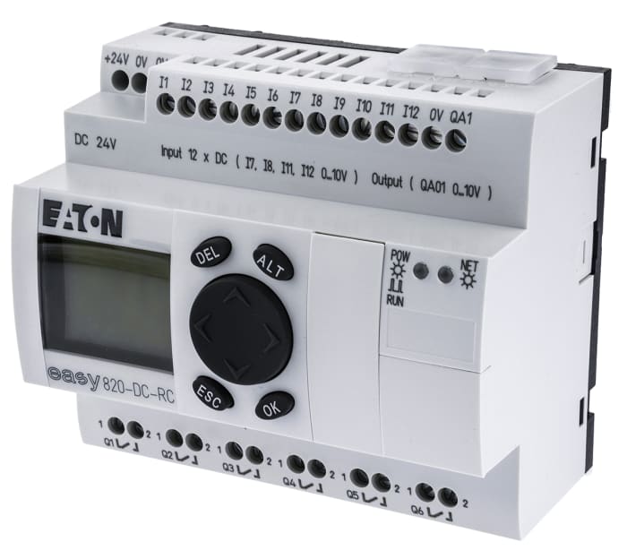 Eaton EASY Logic Module, 24 V dc Relay, 12 x Input, 7 x Output With Display