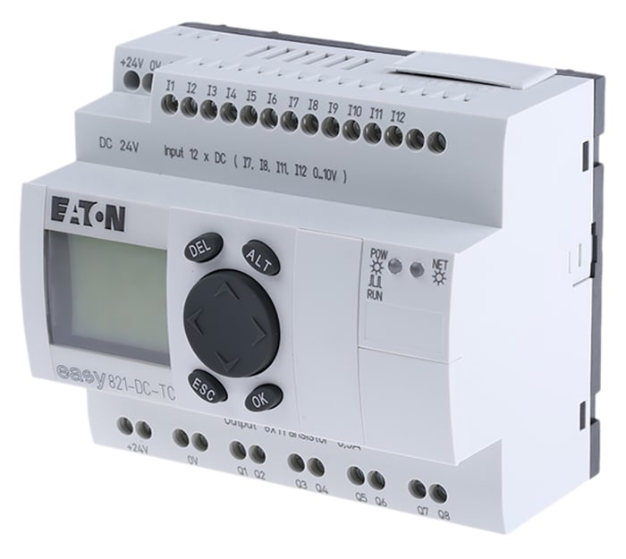 Eaton easy Logic Module, 24 V dc Transistor, 12 x Input, 8 x Output With Display