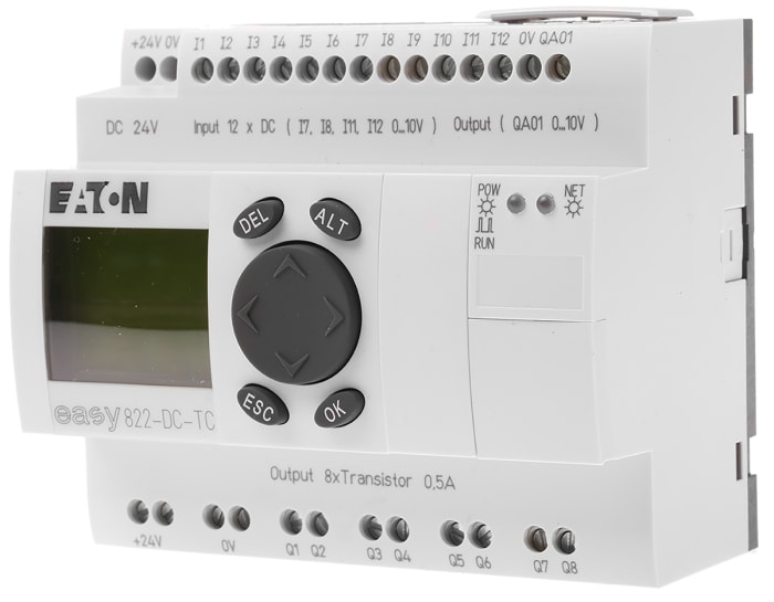 Eaton easy Logic Module, 24 V dc Transistor, 12 x Input, 9 x Output With Display