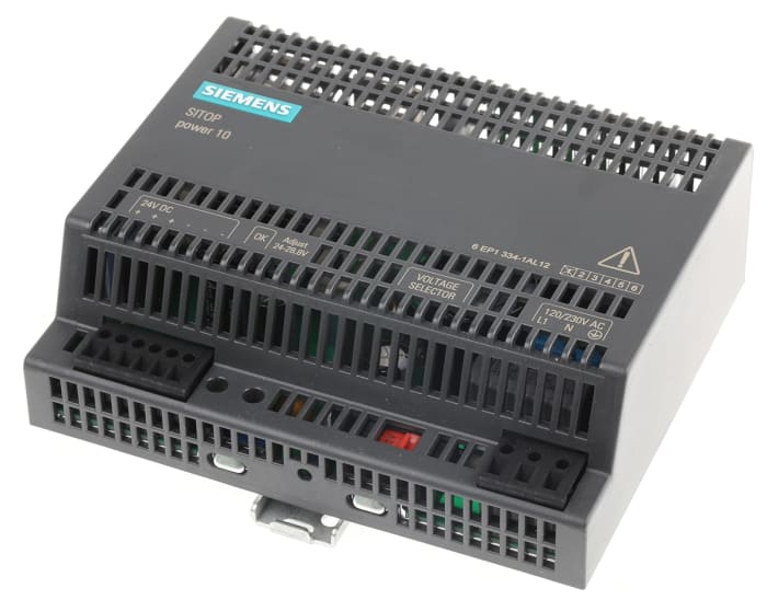 Siemens Switch Mode DIN Rail Power Supply, 85 → 132V ac ac Input, 24V dc dc Output, 10A Output, 240W