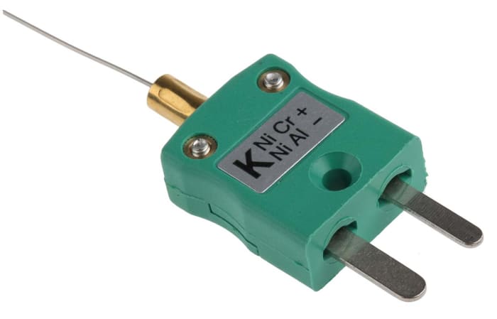 RS PRO Type K Mineral Insulated Thermocouple 250mm Length, 0.5mm Diameter → +750°C
