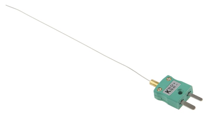 RS PRO Type K Mineral Insulated Thermocouple 150mm Length, 0.5mm Diameter → +750°C