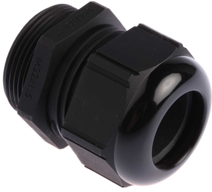 Lapp SKINTOP Series Black Polyamide Cable Gland, M32 Thread, 9mm min., 21mm max., IP66, IP68, IP69K