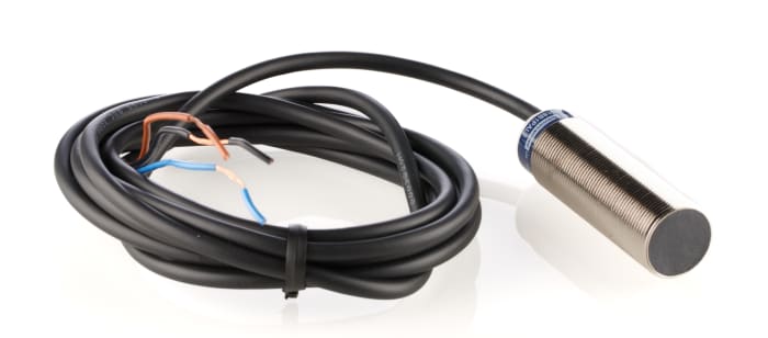 Telemecanique Sensors Inductive Threaded Barrel Proximity Sensor, M18, 8 mm Detection, PNP NO, 12 → 48 V dc