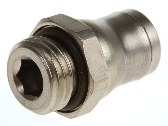 Legris LF3600 Series Straight Threaded Adaptor, G 1/4 Male to Push In 8 mm, Threaded-to-Tube Connection Style