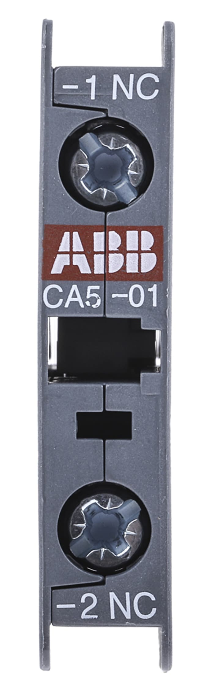 Bloc de contact auxiliaire ABB CA5 1 contact 1 NF à vis