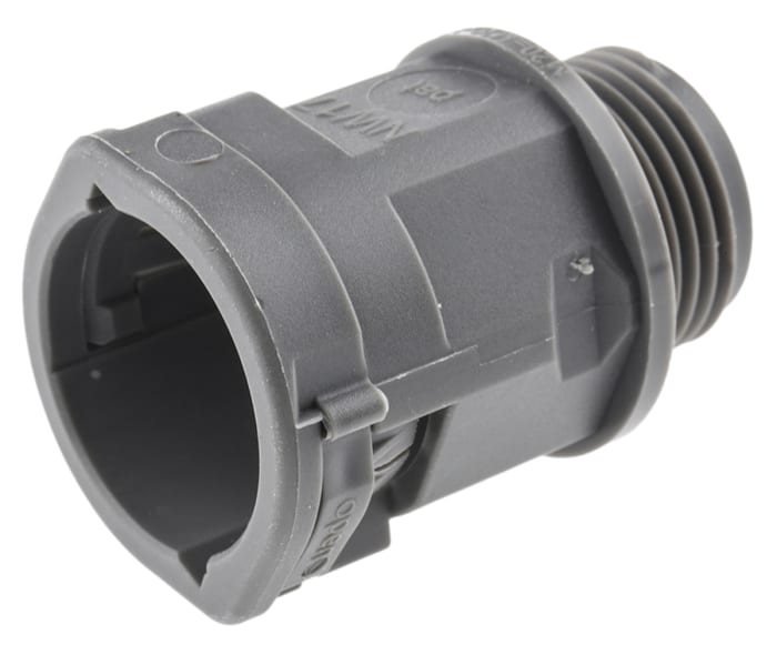 PMA Straight, Conduit Fitting, 20mm Nominal Size, M20, PA 6, Grey IP66 rating