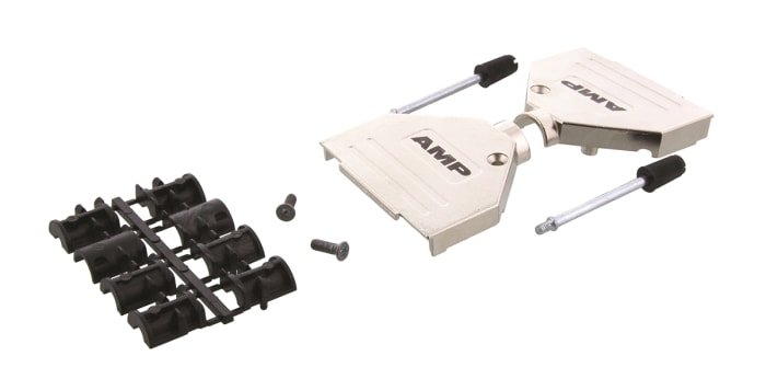 TE Connectivity ADK Series Zinc D Sub Backshell, 25 Way, Strain Relief