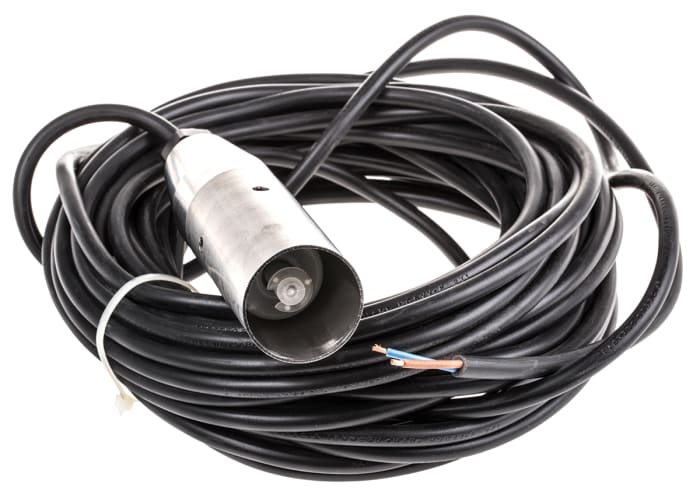 Sensata Cynergy3 SLP Series Vertical Stainless Steel Float Switch, Float, 15m Cable, Direct Load, 250V ac Max, 250V dc