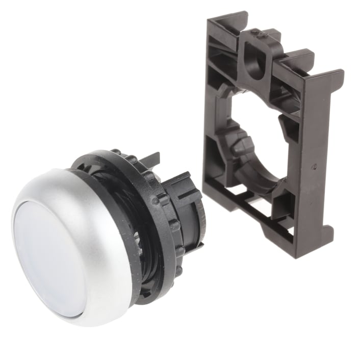 Eaton RMQ Titan M22 Series White Illuminated Maintained Push Button Head, 22mm Cutout, IP69K