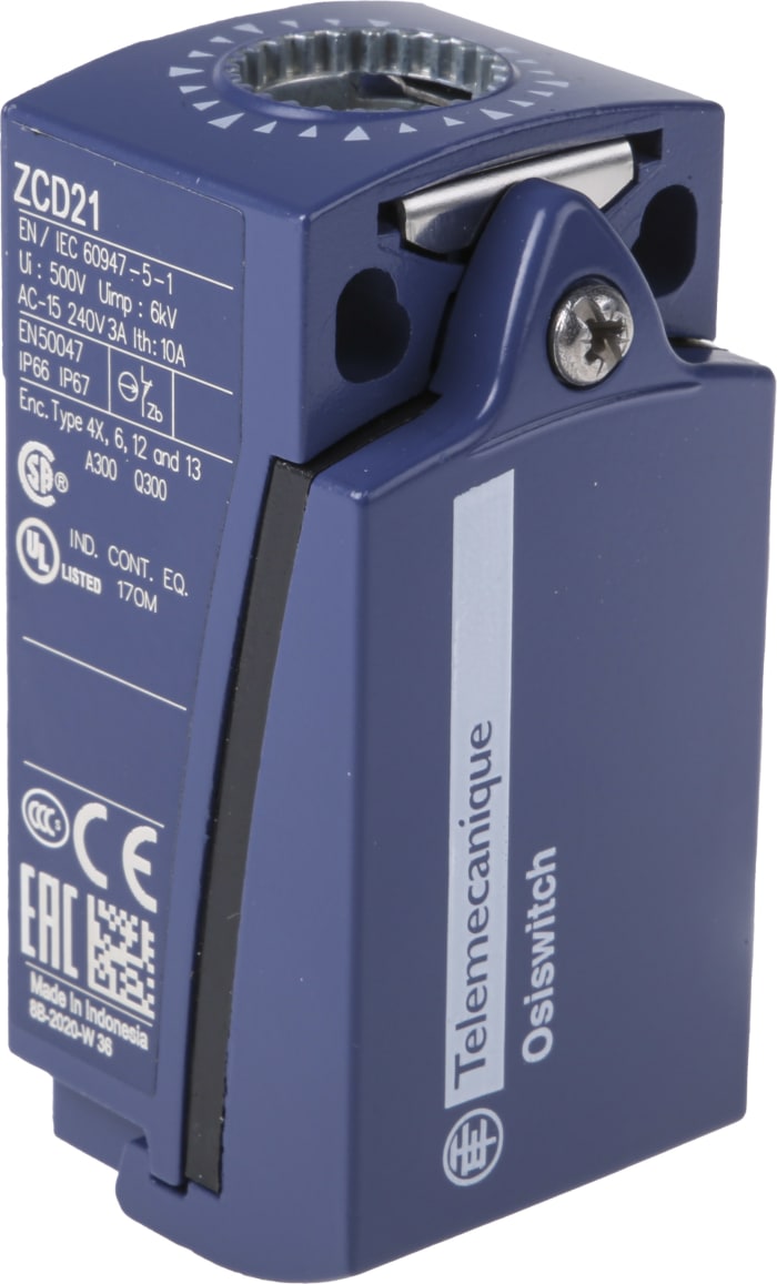 Telemecanique Sensors OsiSense XC Series Limit Switch, NO/NC, DP, Metal Housing, 240V ac Max, 1.5A Max
