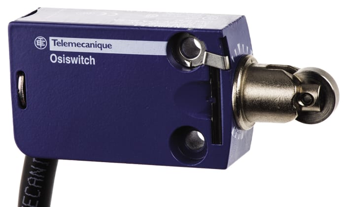 Telemecanique Sensors XCMD Series Roller Plunger Limit Switch, NO/NC, IP66, IP67, IP68, DP, Zinc Alloy Housing, 240V ac