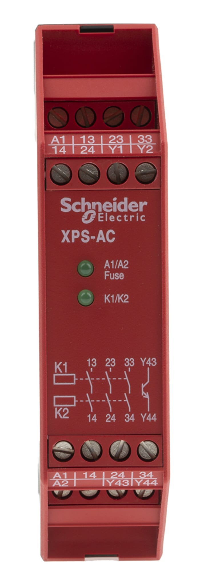 Schneider Electric Preventa XPS AC Emergency Stop Safety Relay, 24V ac/dc, 3 Safety Contacts