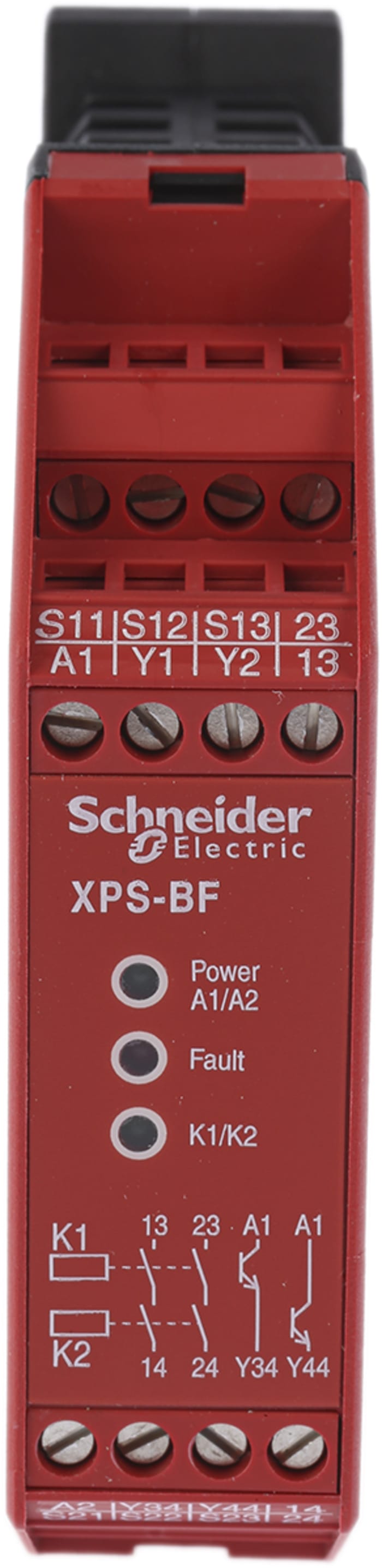 Schneider Electric XPSBF Two Hand Control Safety Relay, 24V dc, 2 Safety Contacts