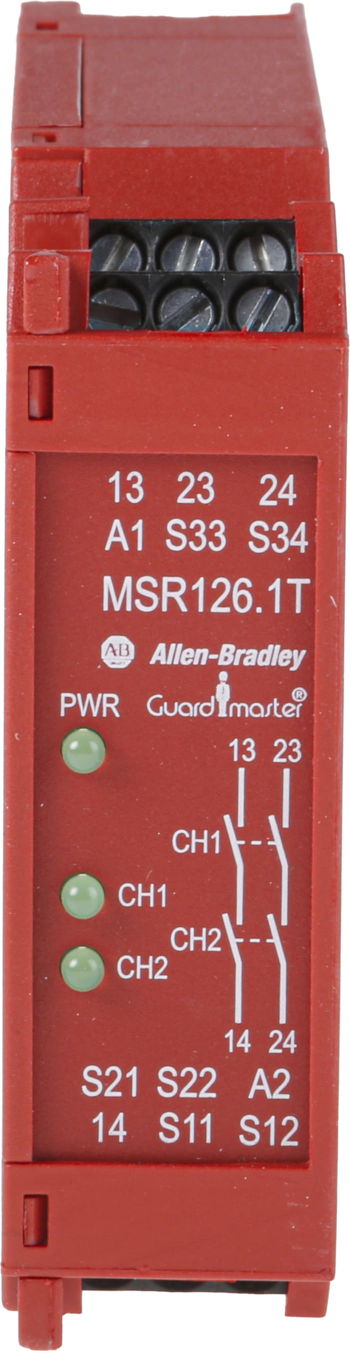 Allen Bradley Guardmaster MSR, Minotaur 440R / MSR126.1T Safety Monitoring Safety Relay, 24V ac/dc, Dual-Channel, 2