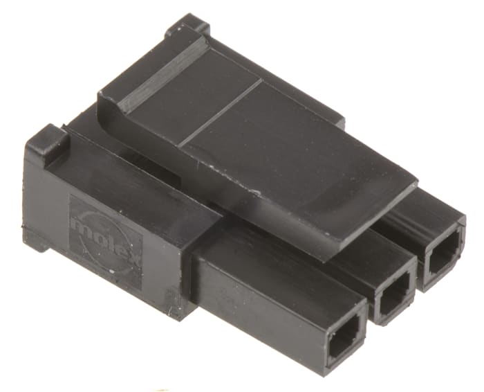 Molex, Micro-Fit 3.0 Female Connector Housing, 3mm Pitch, 3 Way, 1 Row