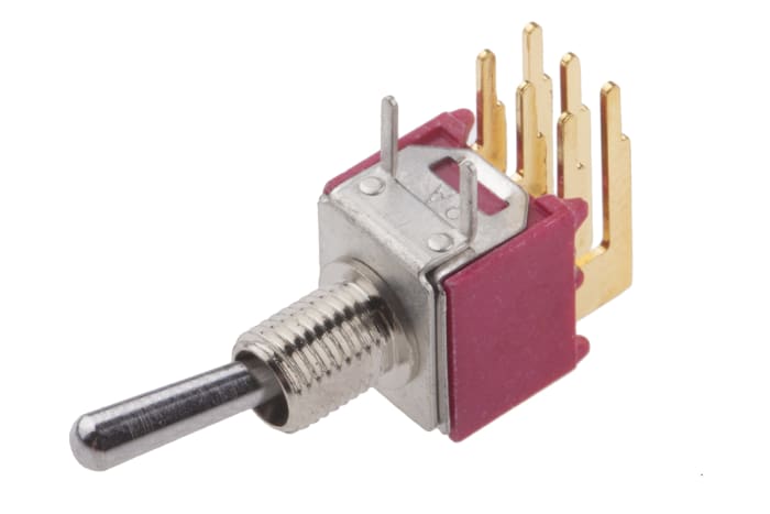 Přepínač DPDT Zap-zap ovládání 400 mA při 20 V DC