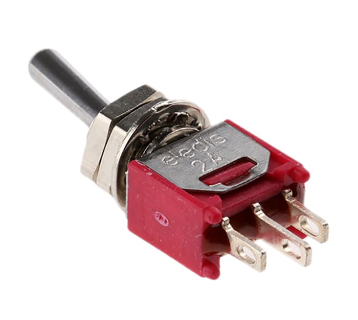 RS PRO Toggle Switch, Panel Mount, On-(On), SPDT, Solder Terminal, 28V dc