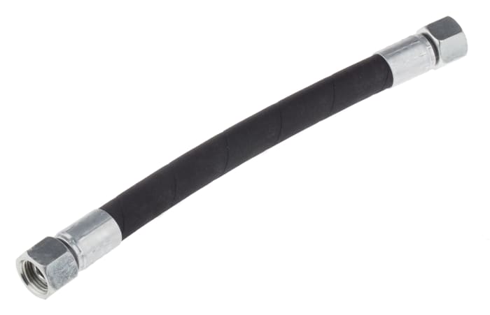 Parker 300mm Synthetic Rubber Hydraulic Hose Assembly, 275 bar Max Pressure