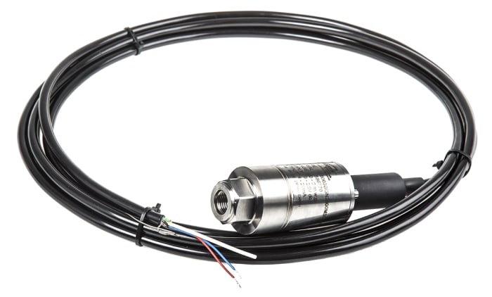 Gems Sensors Pressure Sensor, 71mbar Min, 0.2bar Max, Analogue Output, Relative Reading