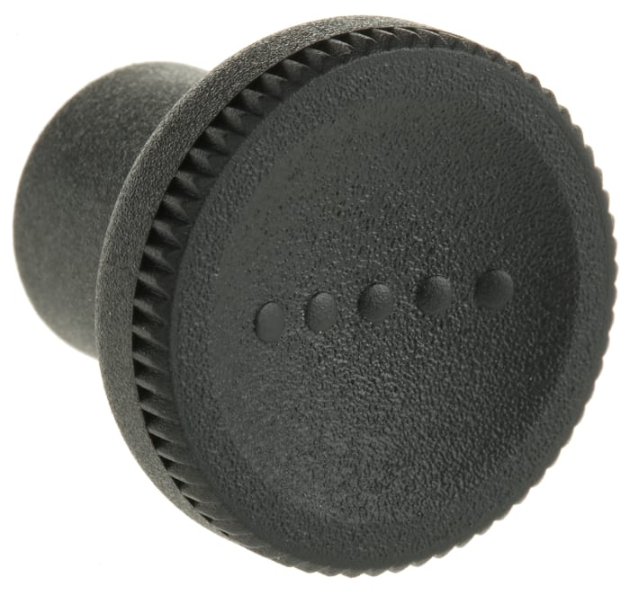 RS PRO RS PRO Black Knurled Clamping Knob, M8, Threaded Hole 448