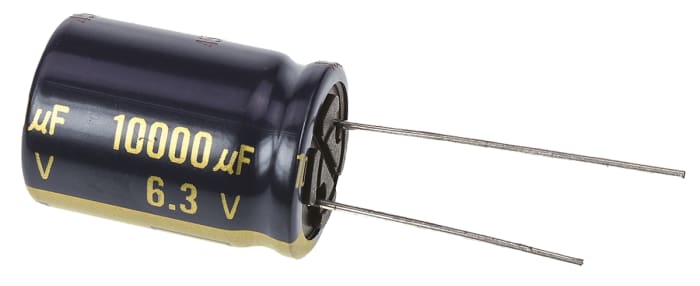 Panasonic 10000 μF Capacitor 6.3 V dc, Radial, Through Hole - EEUFC0J103S Radial Lead