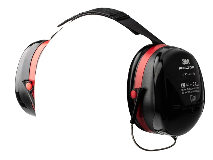 H540B-412 3M | 3M PELTOR Optime III Ear Defender with Neckband, 35dB | 449-6528 | RS Components