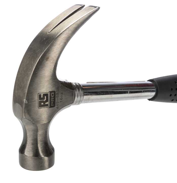RS PRO | RS PRO Medium Carbon Steel Head Claw Hammer with Carbon