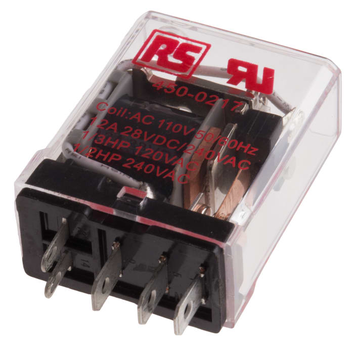 Relé de potencia sin enclavamiento RS PRO de 1 polo, SPDT, bobina 110V ac, 15A, Montaje en PCB