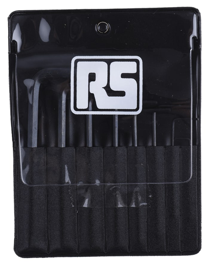 RS PRO 8 piece L Shape Imperial Hex Key Set, 0.028 → 5/64in