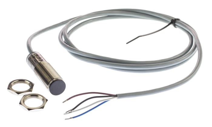 Pepperl + Fuchs Diffuse Photoelectric Sensor, Barrel Sensor, 200 mm Detection Range