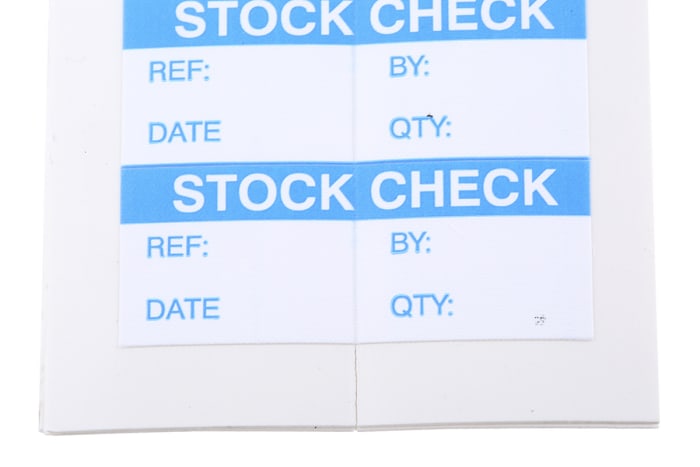 RS PRO Adhesive Pre-Printed Adhesive Label-Stock Check-. Quantity: 140