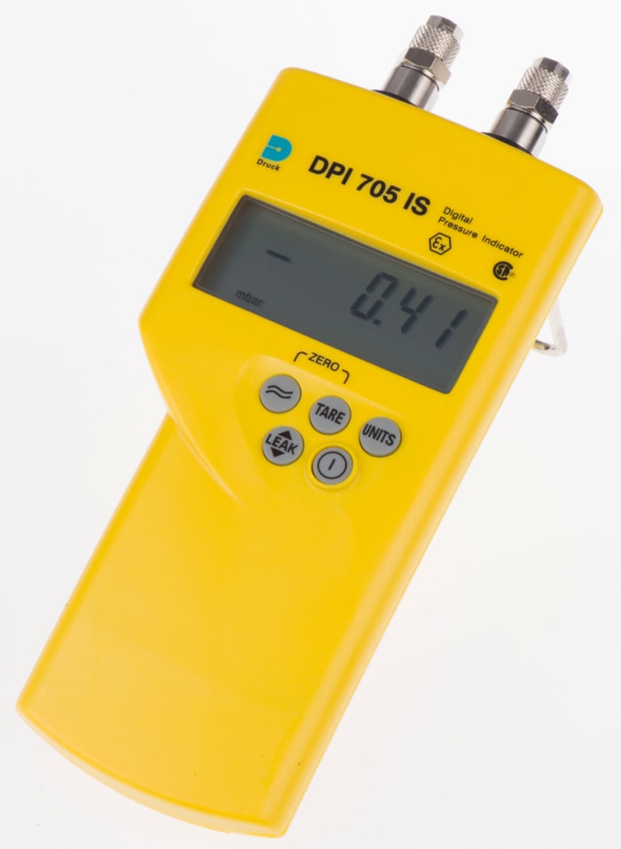 Druck DPI 705/IS Differential Manometer With 2 Pressure Port/s, Max Pressure Measurement 200mbar
