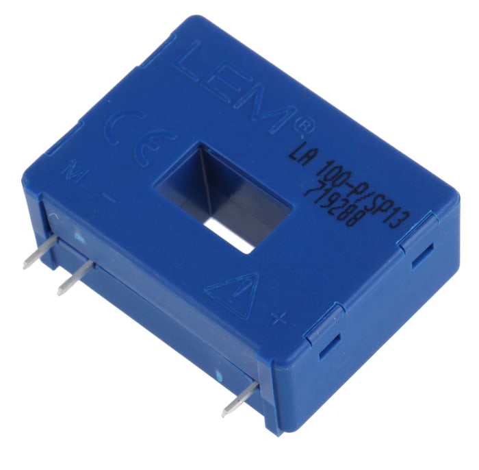 LEM LA Series Current Transformer, 160A Input, 160:1, 100 mArms Output, 12.7 x 7mm Bore, 12 → 15 V