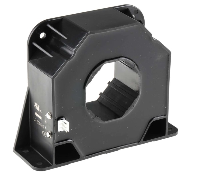 LEM LF Series Current Transformer, 2000A Input, 2000:1, 400 mArms Output, 60.5mm Bore, 15 → 24 V
