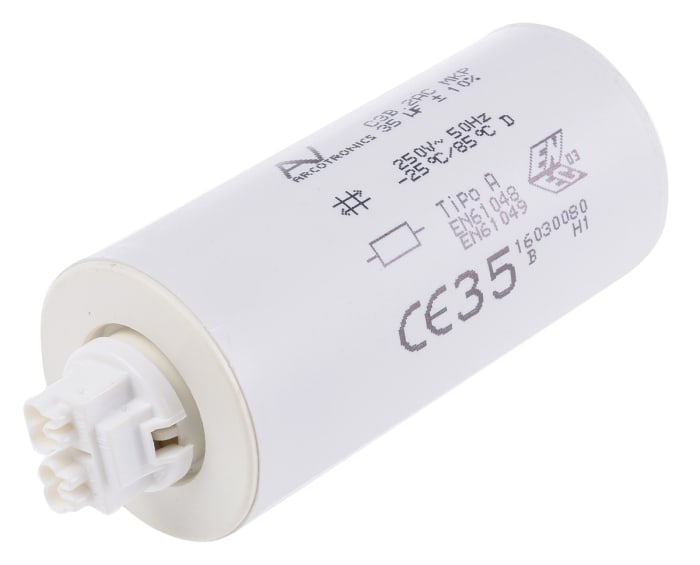 KEMET 35μF Polypropylene Capacitor PP 250V ac ±10% Tolerance Cable Mount C3B Series