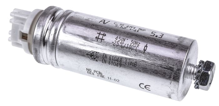 KEMET 5.3μF Polypropylene Capacitor PP 450V ac ±10% Tolerance C95 Series