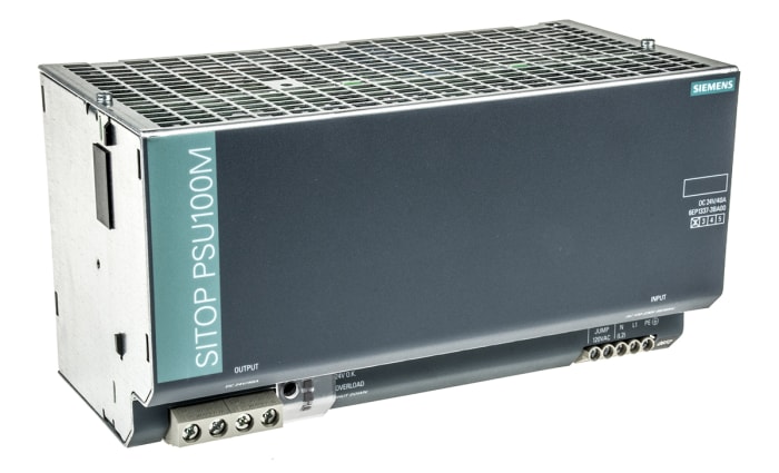 Siemens Switch Mode DIN Rail Panel Mount Power Supply, 230V ac ac Input, 24V dc dc Output, 40A Output, 960W