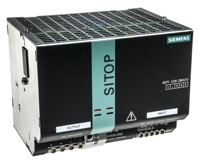 Siemens 6EP1336-3BA00 Источник питания для монтажа на панель и DIN-рейку