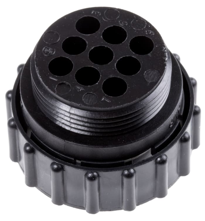 TE Connectivity Circular Connector, 9 Contacts, Cable Mount, Plug, Female, CPC Series 1 Series