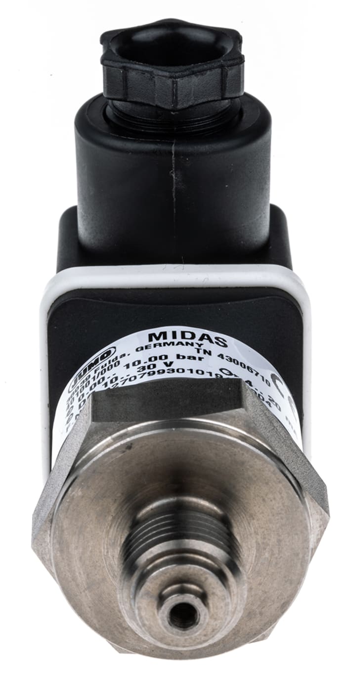 401001/0004594055022060161/000 Jumo Jumo Pressure Sensor for Gas, Liquid , 10bar Max