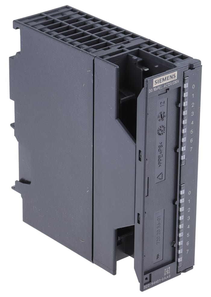 Siemens SIMATIC S7-300 Series Series PLC I/O Module for Use with S7-300  Series, Digital, Relay, 120 V