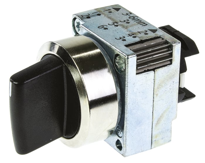 Siemens 3 Position Rotary Switch, Knob, Stay Put Actuator