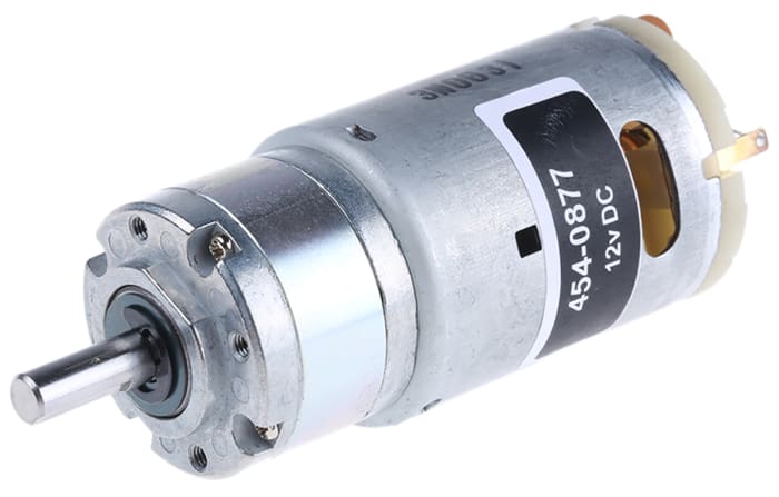 Motorreductor DC RS PRO, 12 V dc, 19,8 W, 3090 rpm, par máx. 20 Ncm, Ø de eje 6mm